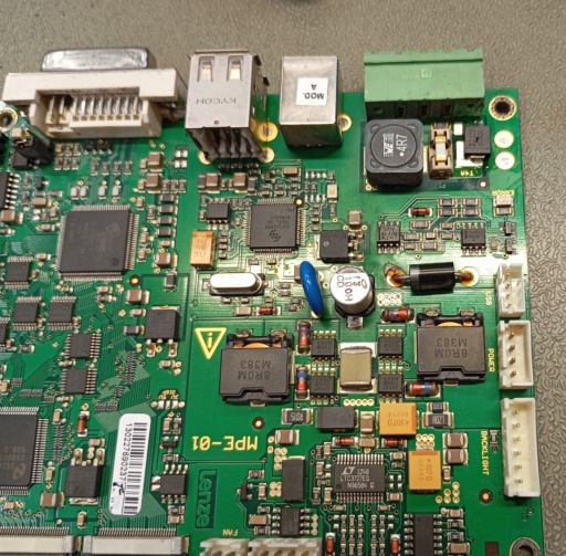 Réparation du panneau Lenze MP5000